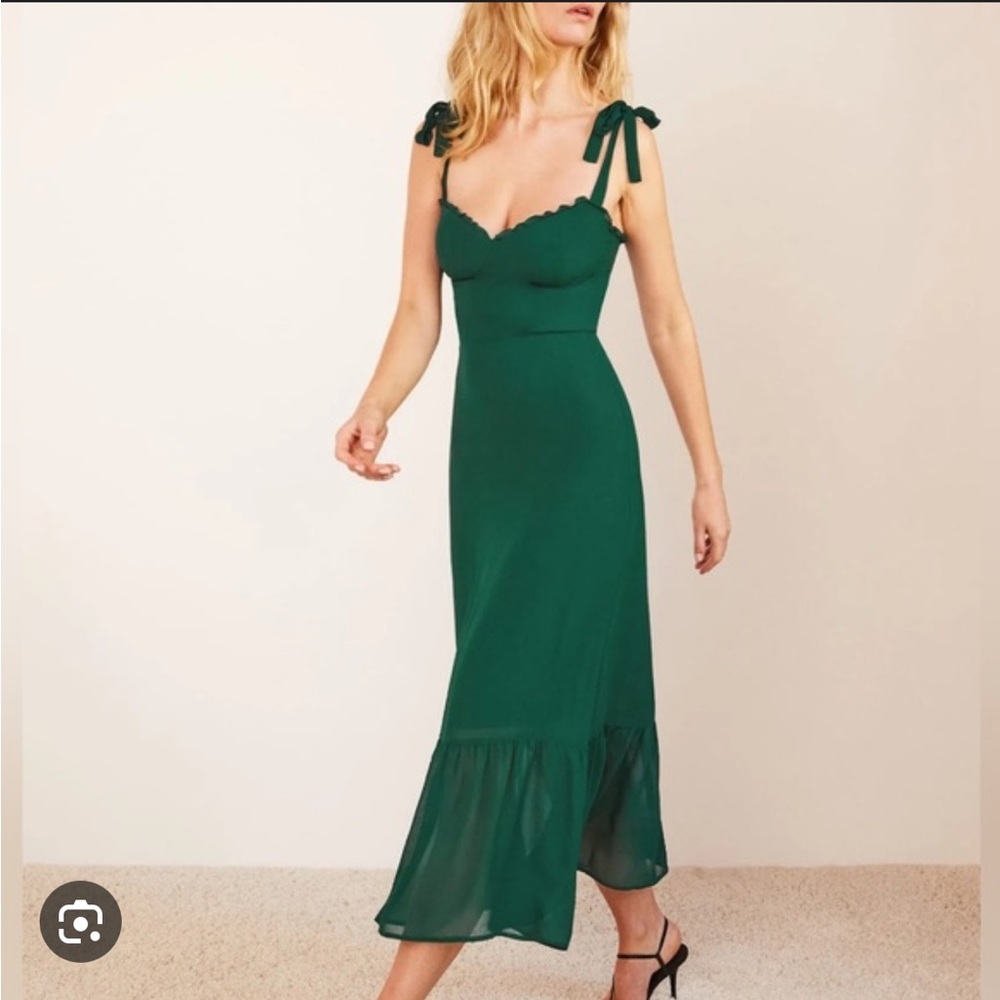 NWT Reformation Nikita dress - green - 8